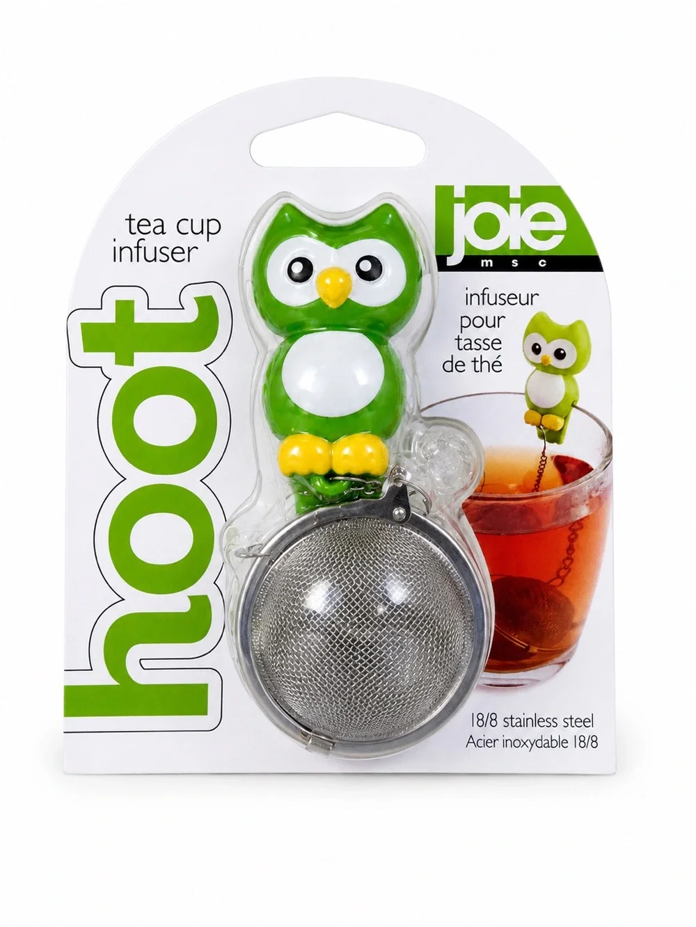 Joie Green & Yellow Owl Tea Cup Infuser
